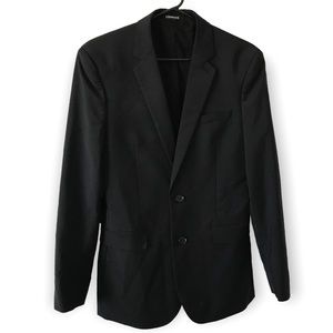 Express black long sleeve button blazer Slim Tall